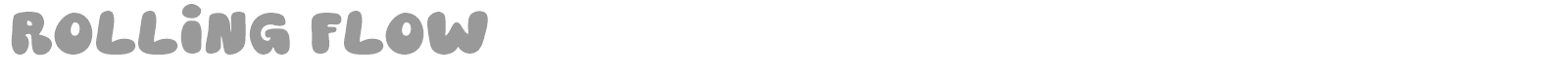 Rolling Flow font preview